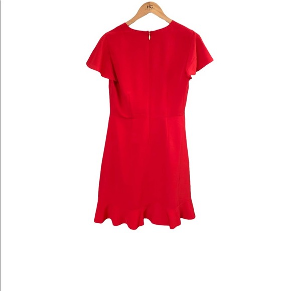 Draper James Red V-Neck Ruffle Mini Dress - Picture 5 of 9